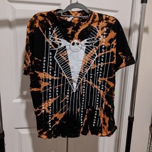 Large Nightmare Before Christmas bleach tee